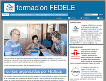 Tablet Screenshot of formacion.fedele.org